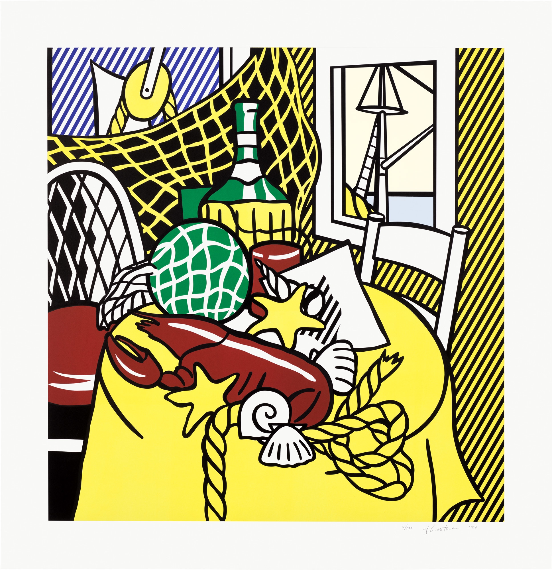 <p><strong>ROY LICHTENSTEIN</strong> <em>Still Life with Lobster,</em> from <em>Six Still Lifes Series,</em> 1974</p>