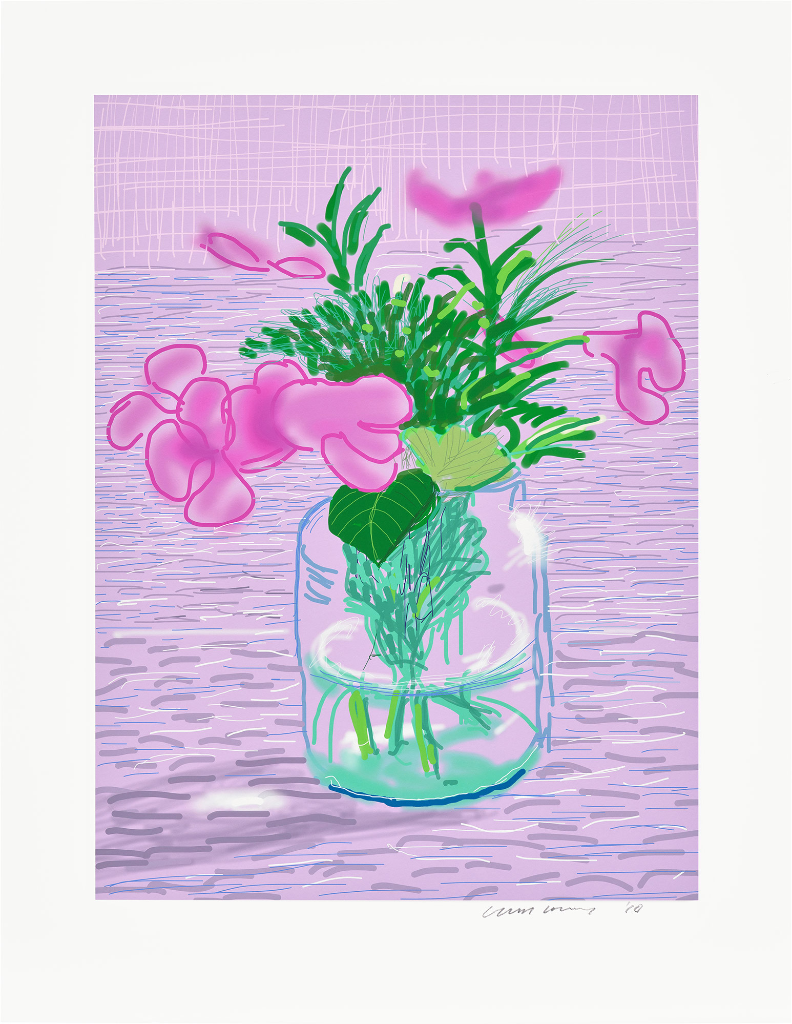 <p><strong>DAVID HOCKNEY</strong> <em>No. 329, 8th August 2010,</em> from <em>A Bigger Book: Art Edition A,</em> 2010/2016</p>
