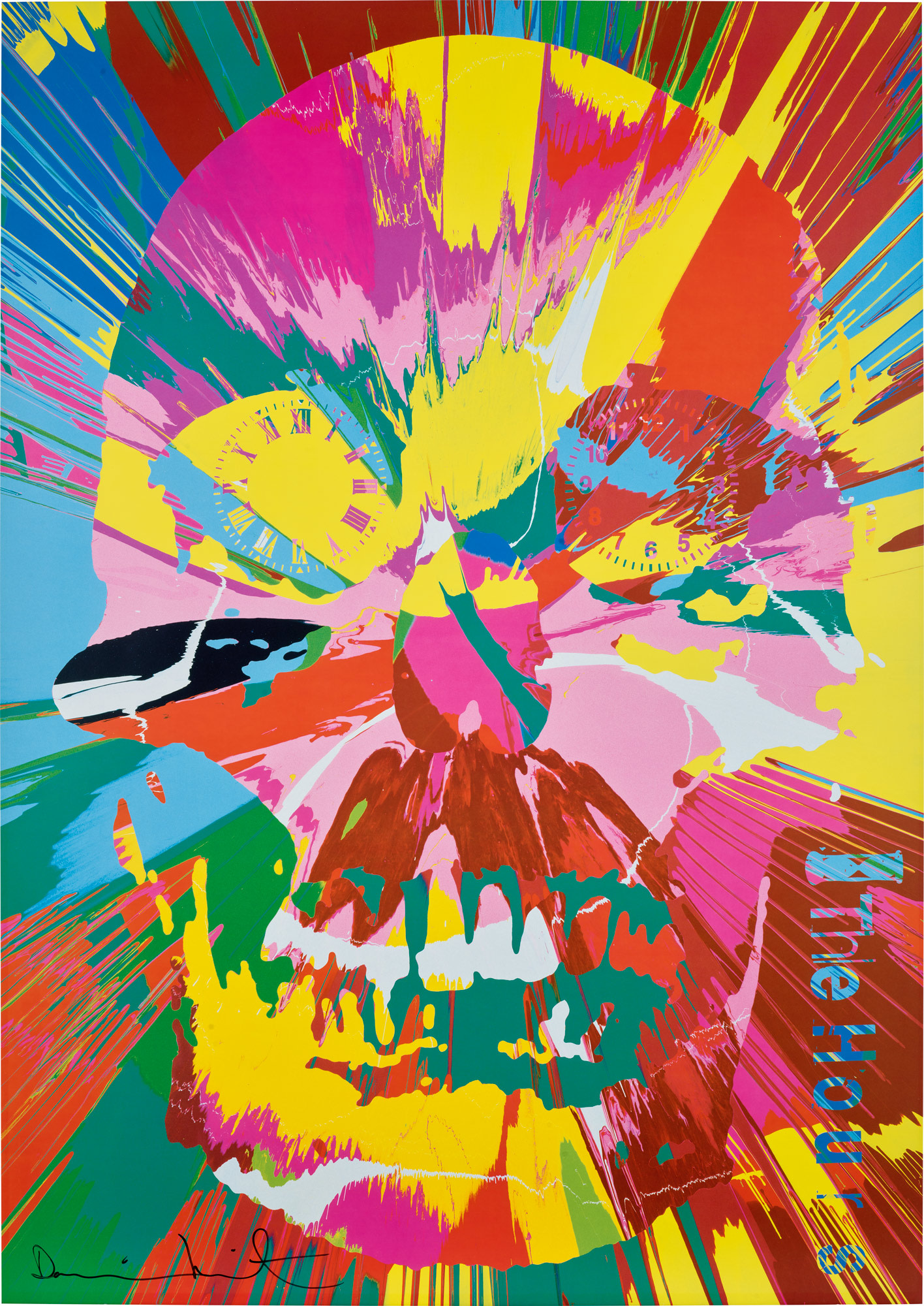 <p><strong>DAMIEN HIRST</strong>&nbsp;<em>Beautiful Hours Spin Painting 1,</em>&nbsp;2009</p>
