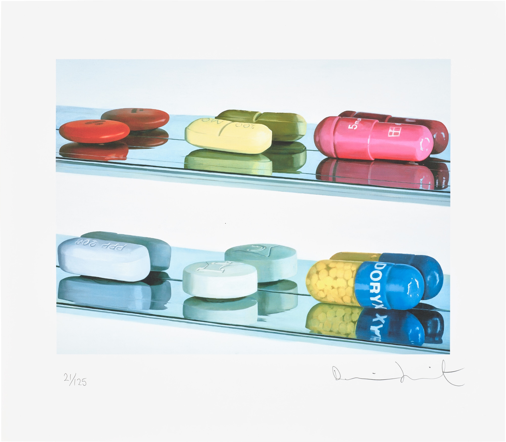 <p><strong>DAMIEN HIRST</strong>&nbsp;<em>Six Pills,</em>&nbsp;2004</p>
