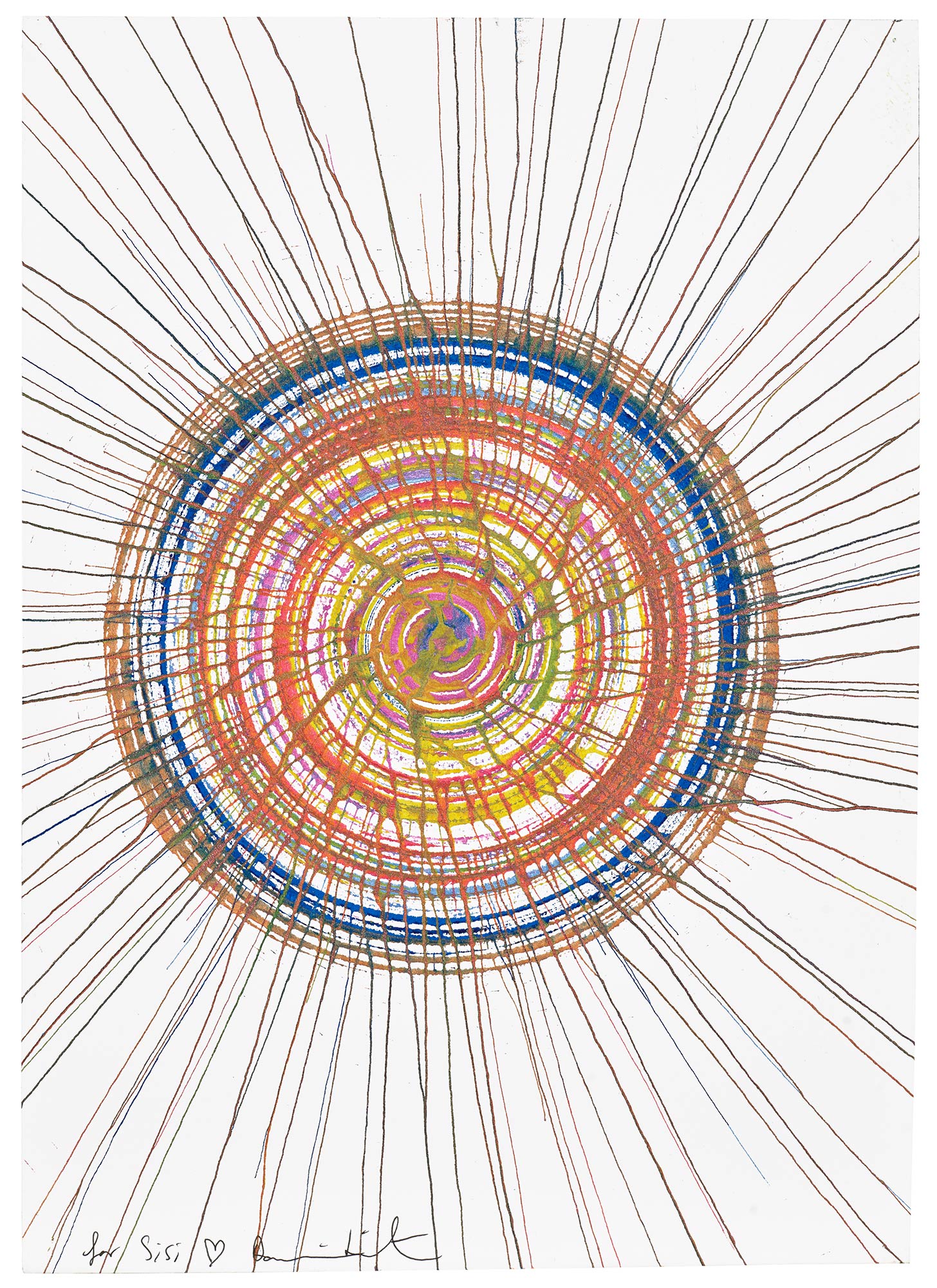 <p><strong>DAMIEN HIRST</strong> <em>Untitled (Spin Painting),</em> 2004</p>