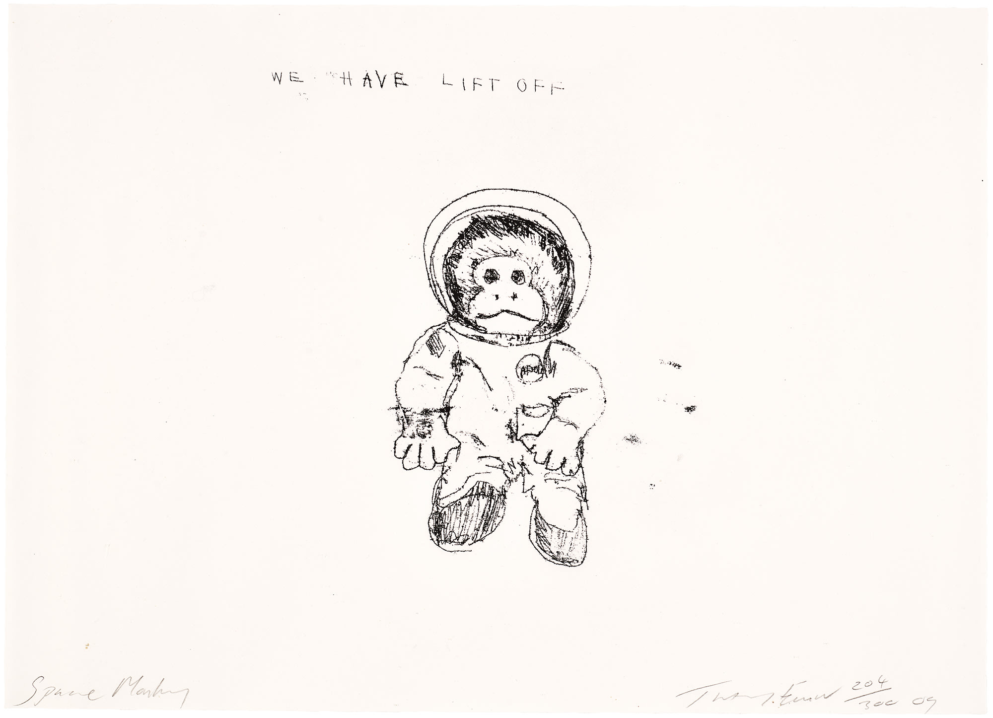 <p><strong>TRACEY EMIN</strong> <em>Space Monkey,</em> 2009</p>