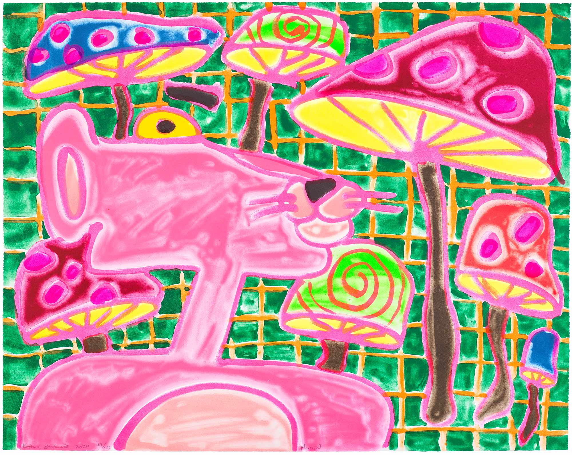 <p><strong>KATHERINE BERNHARDT</strong> <em>Humid,</em> 2024</p>
