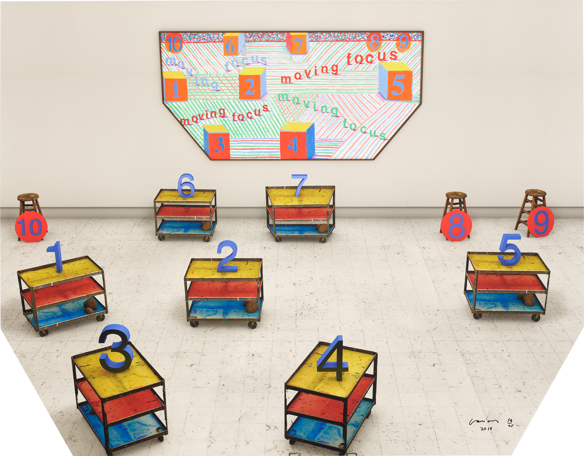 <p><strong>DAVID HOCKNEY</strong> <em>Focus Moving</em>, 2018</p>