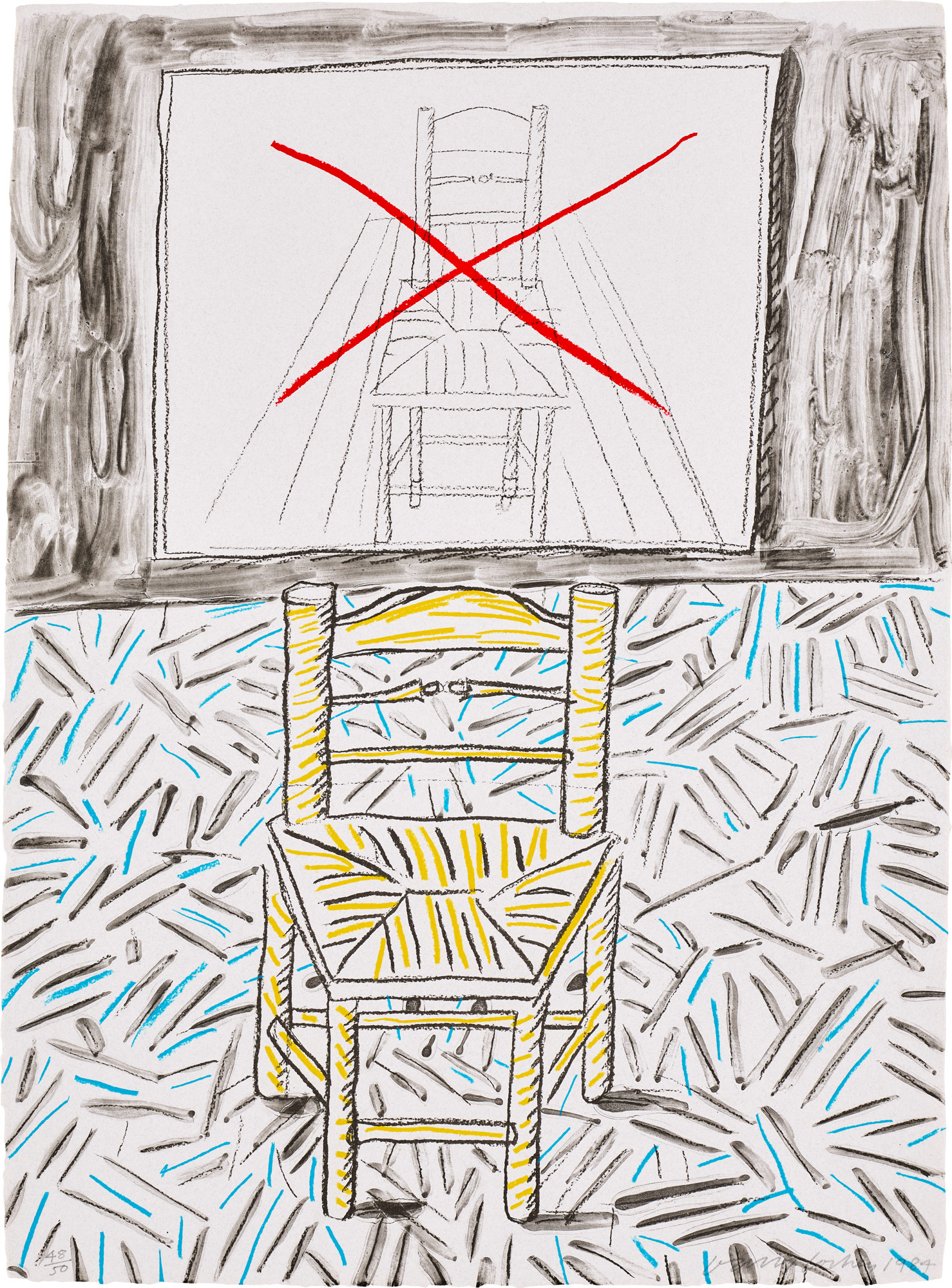 <p><strong>DAVID HOCKNEY</strong> <em>The Perspective Lesson</em>, from <em>Moving Focus</em>, 1984</p>