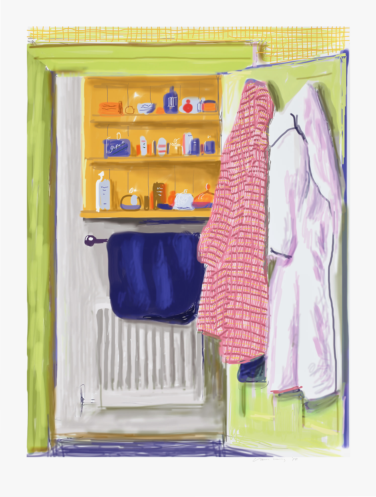 <p><strong>DAVID HOCKNEY</strong> <em>Untitled (577) (Two Robes),</em> 2010</p>