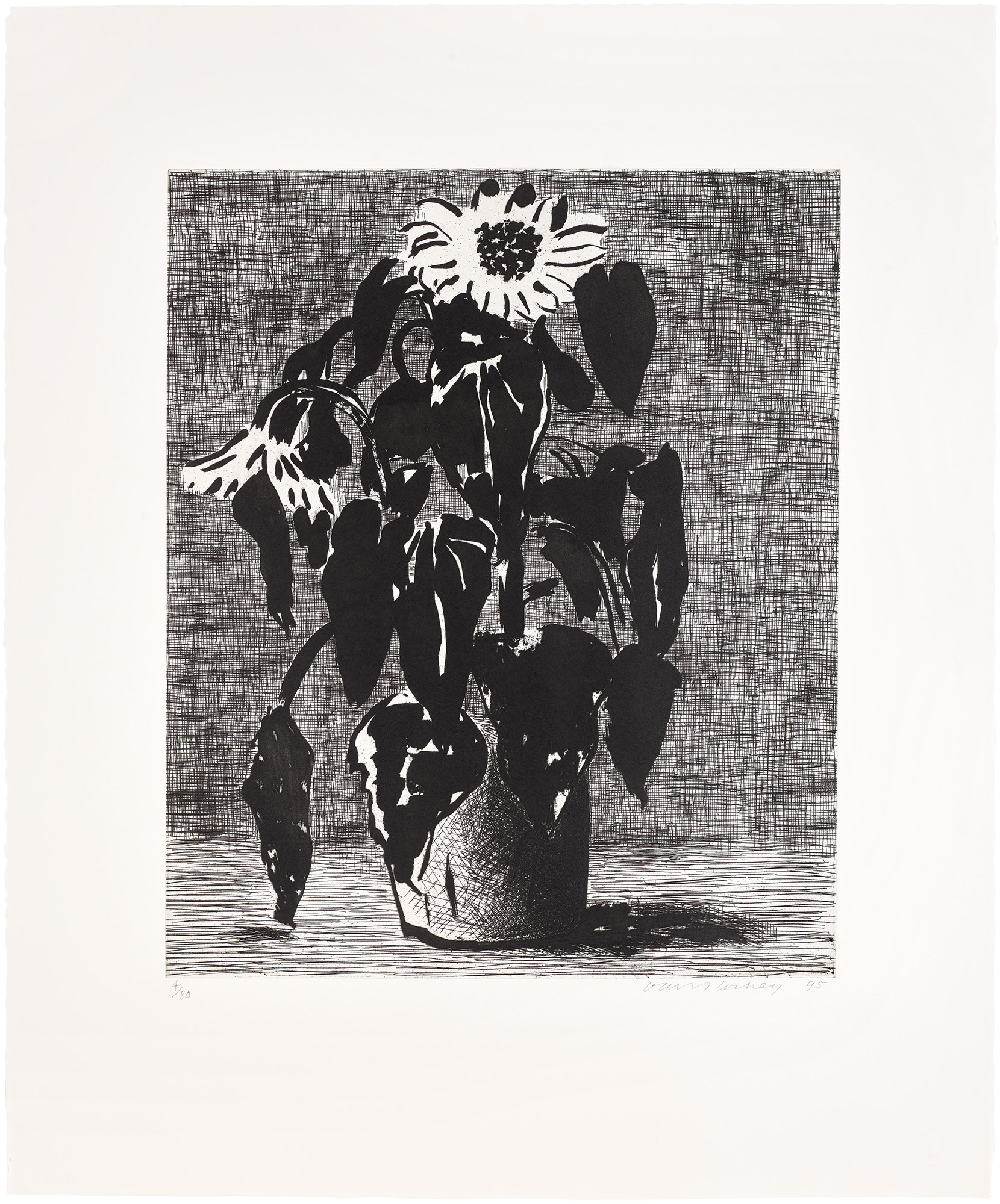 <p><strong>DAVID HOCKNEY</strong> <em>Sunflower II,</em> 1996</p>