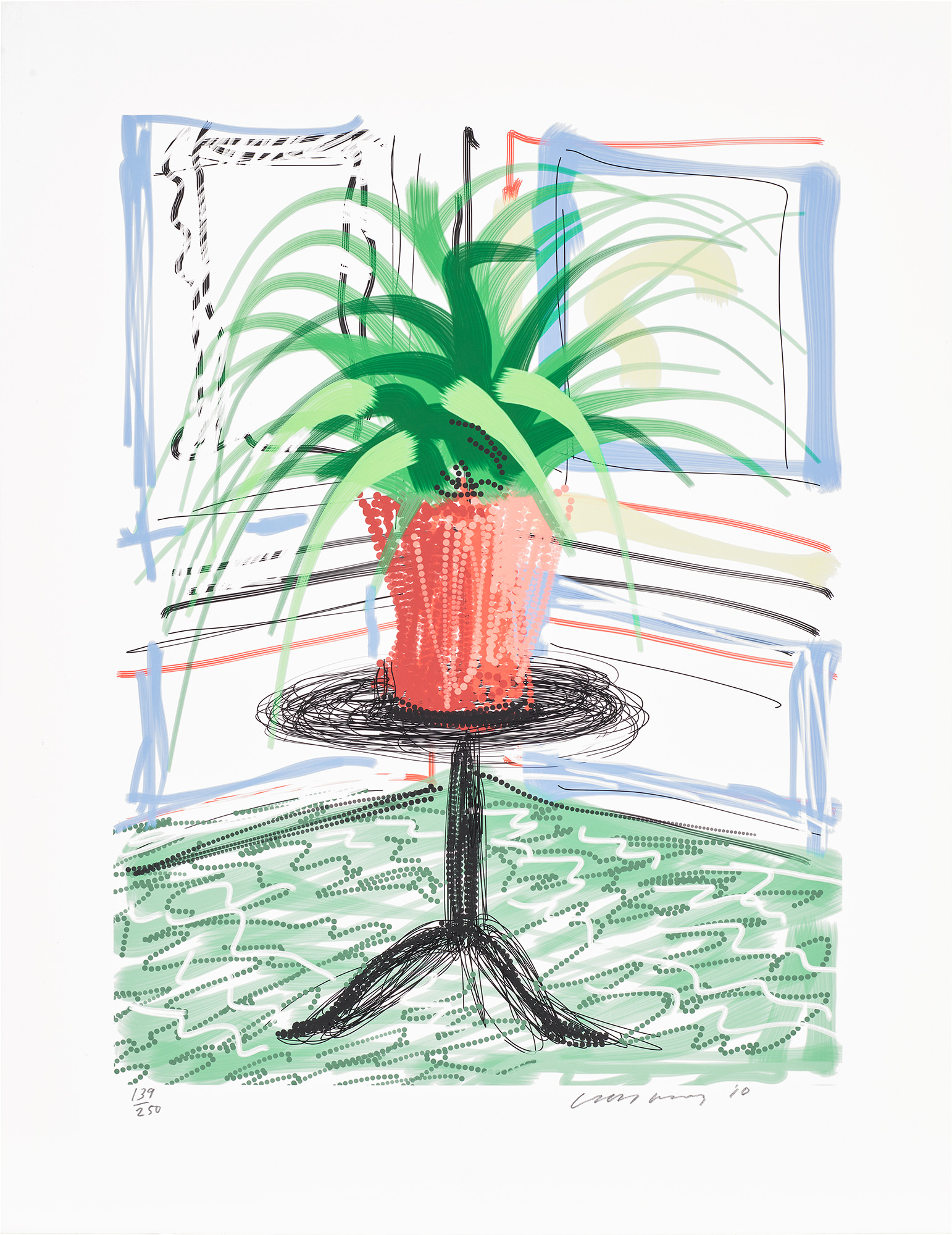 <p><strong>DAVID HOCKNEY</strong> <em>Untitled No. 468,</em> from <em>A Bigger Book: Art Edition C,</em> 2010/2016</p>
