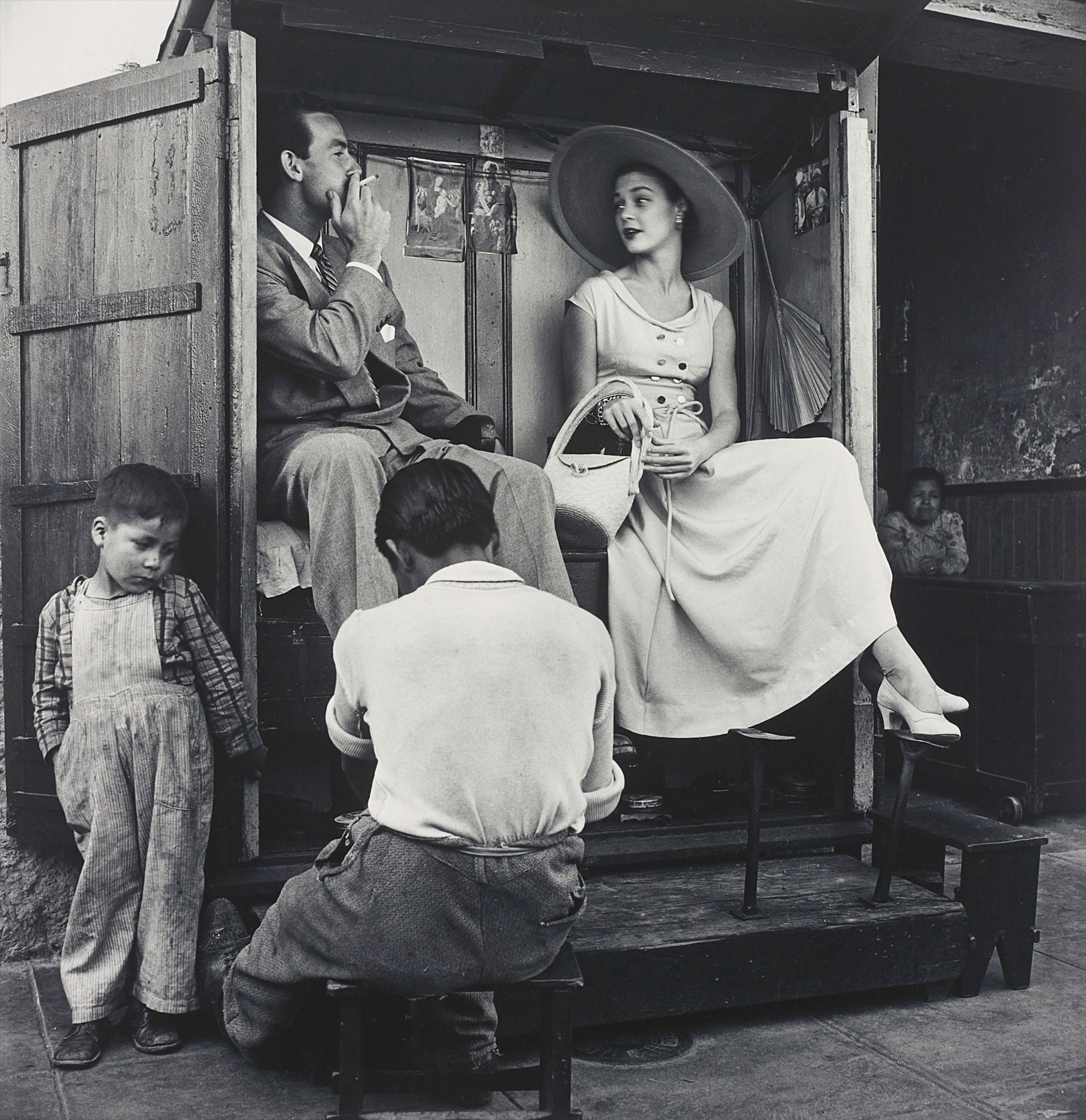 <b>IRVING PENN</b> <i>Vogue Fashion Photograph (Lima, Peru)</i>, 1948