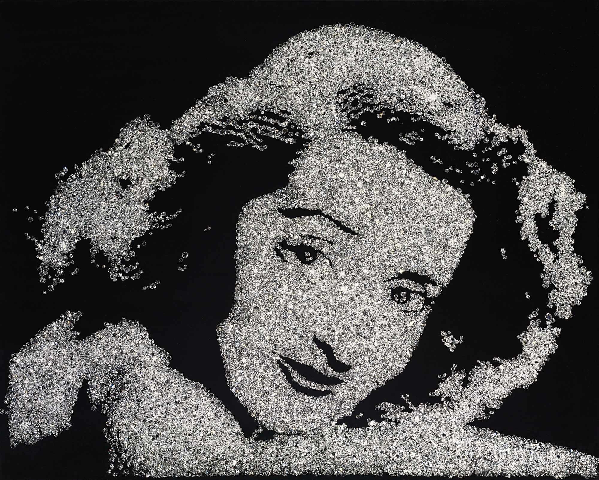 <b>VIK MUNIZ</b> <i>Bette Davis from Pictures of Diamond,</i> 2004