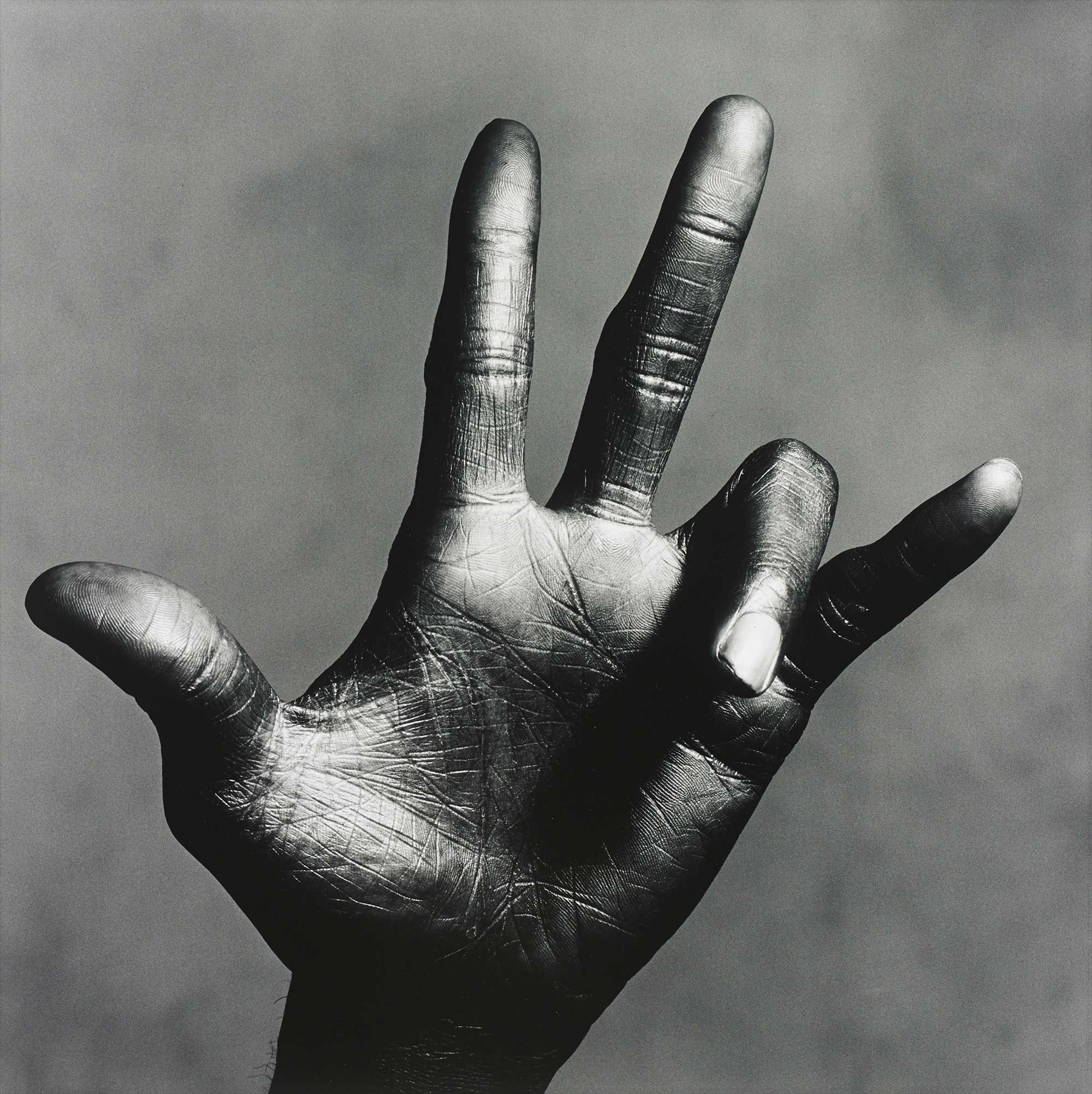 <b>IRVING PENN</b>  <i>The Hand of Miles Davis (C), New York</i>, 1986
