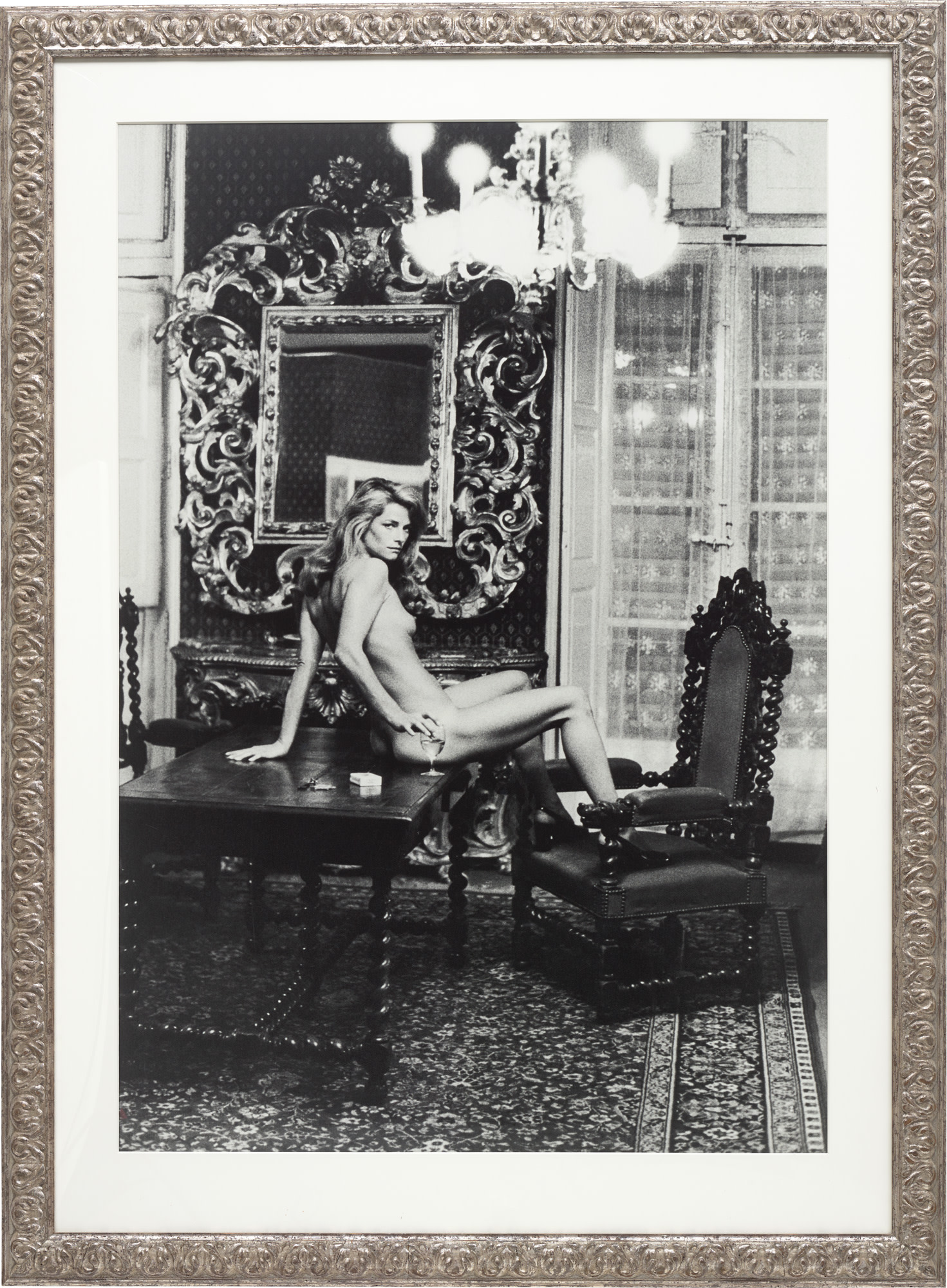 <p><strong>HELMUT NEWTON </strong><em>Charlotte Rampling at the Hotel Nord Pinus Arles, France</em>, 1973</p>