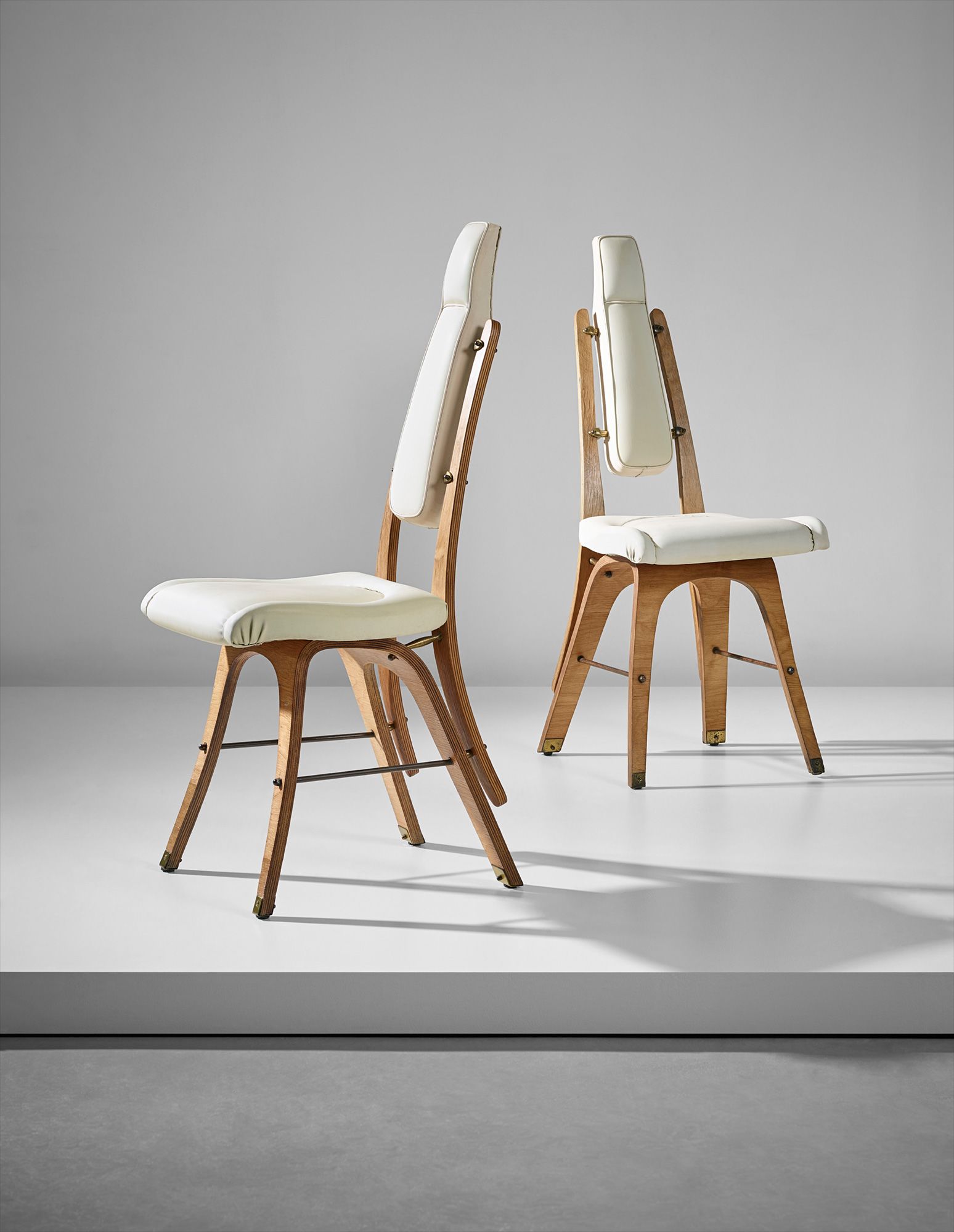 <b>CARLO MOLLINO</b> <i>Pair of chairs from the Lattes publishing house, Turin</i>, 1951