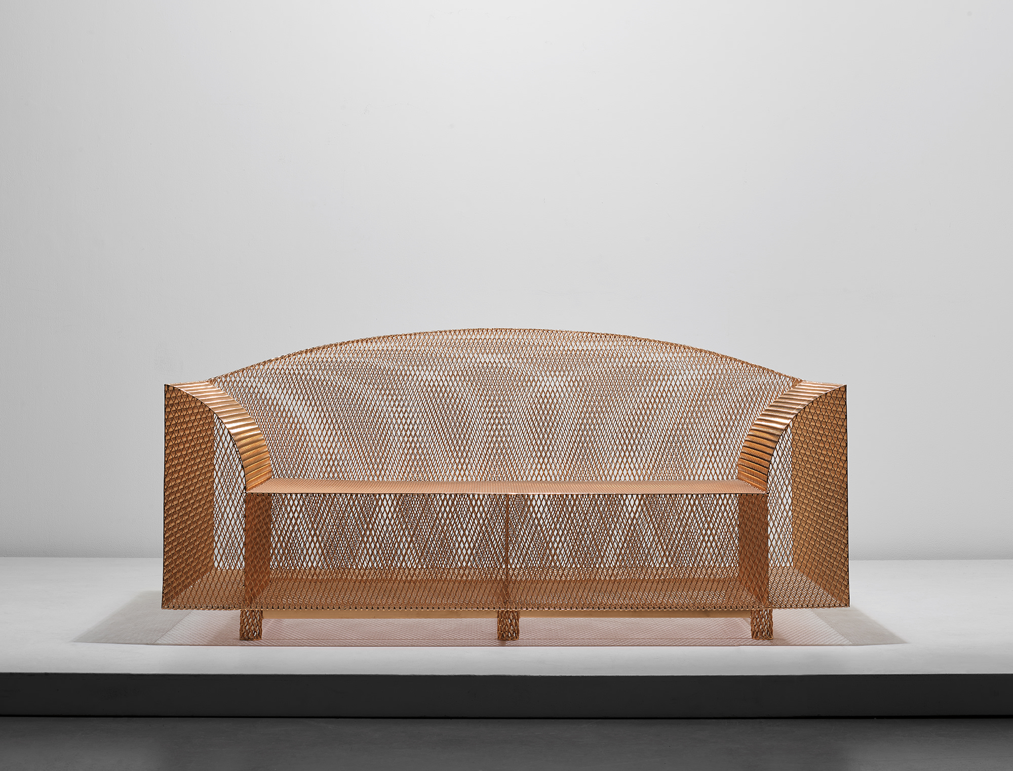 <p><strong>SHIRO KURAMATA </strong><em>‘How High the Moon’ two-seater sofa</em>, designed 1986</p>