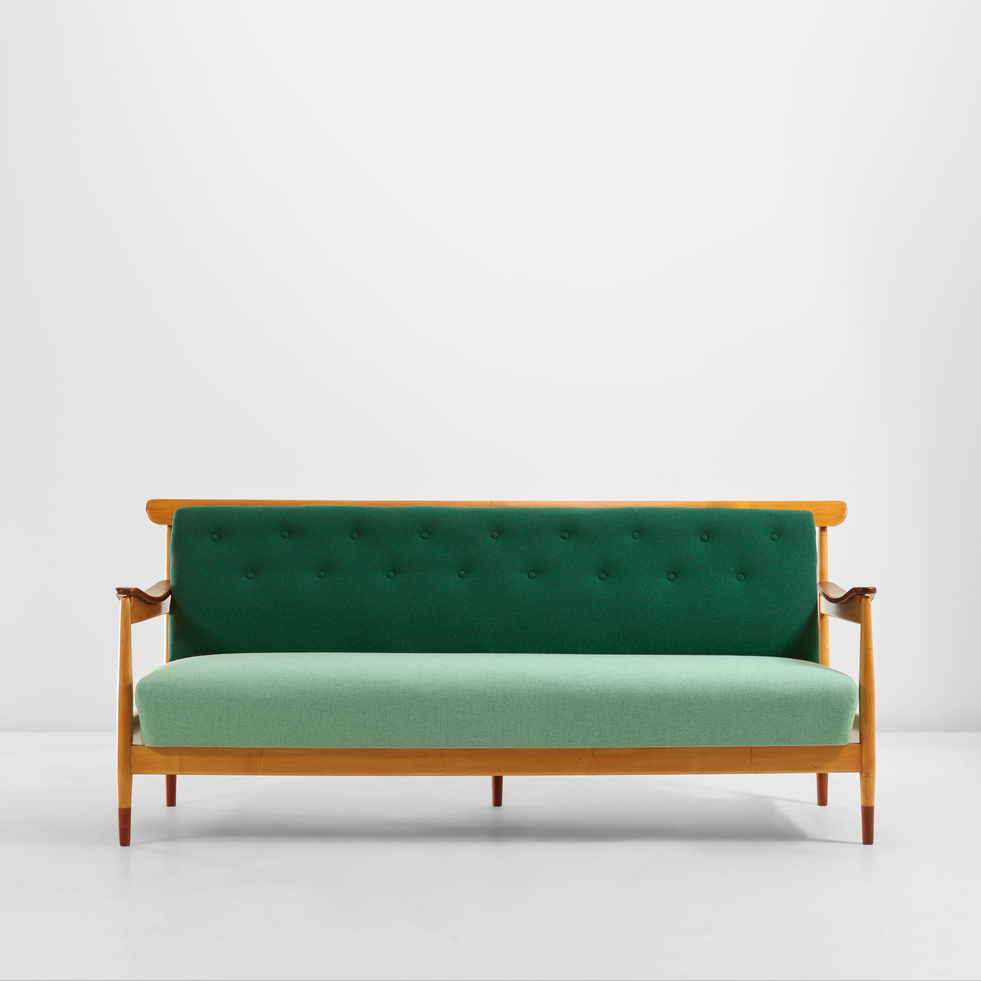 <p><strong>FINN JUHL </strong><em>Rare three-seater sofa</em>, circa 1949</p>