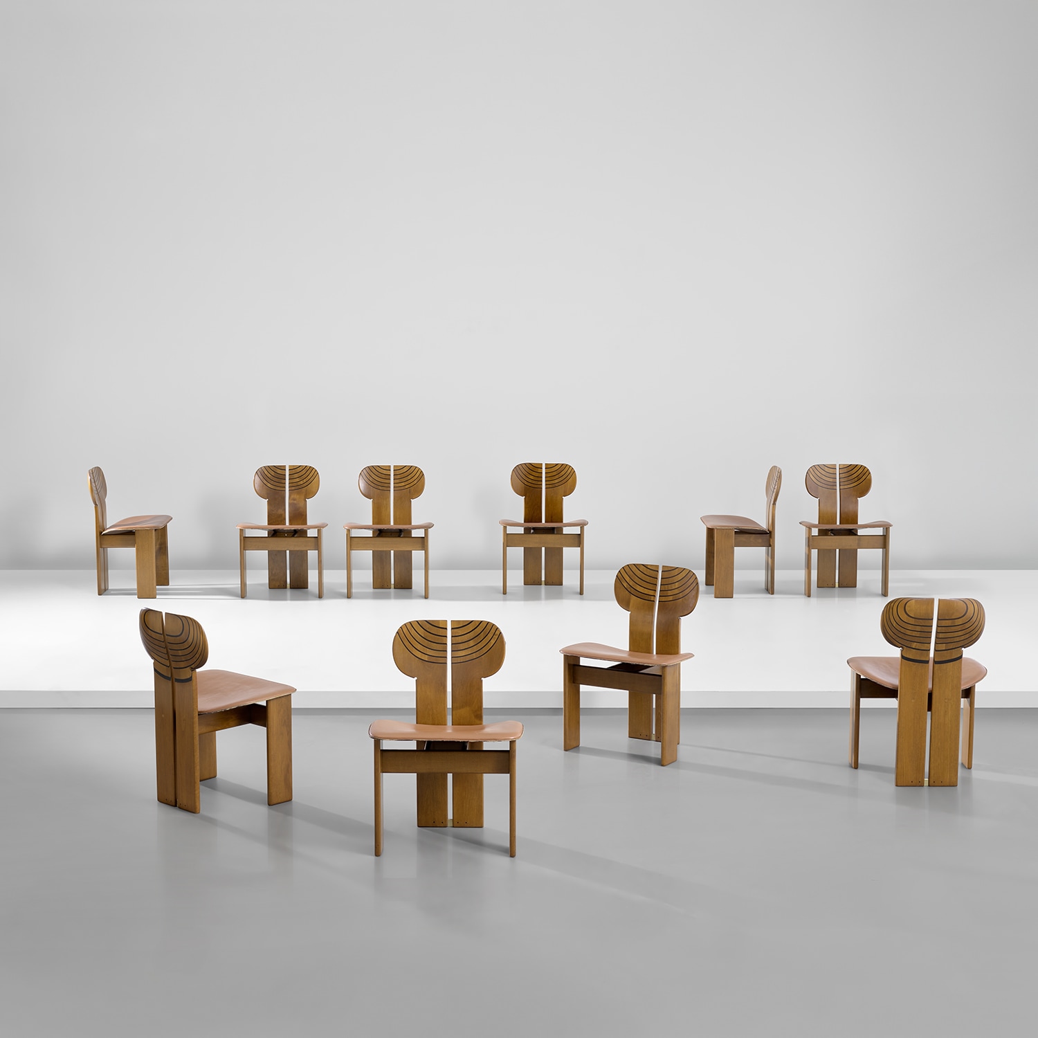 Set of 6 'Africa' chairs by Afra & Tobia Scarpa for Maxalto