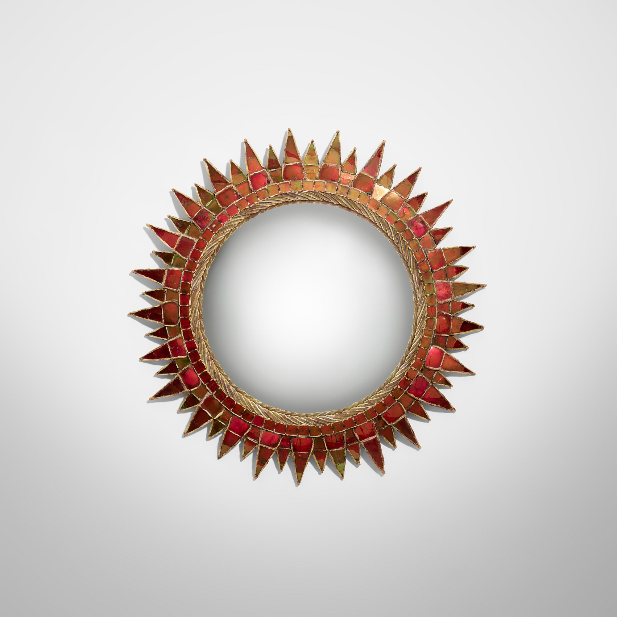 <p><strong>LINE VAUTRIN </strong><em>'Soleil à Pointes' mirror, model no. 3</em>, circa 1955</p>
