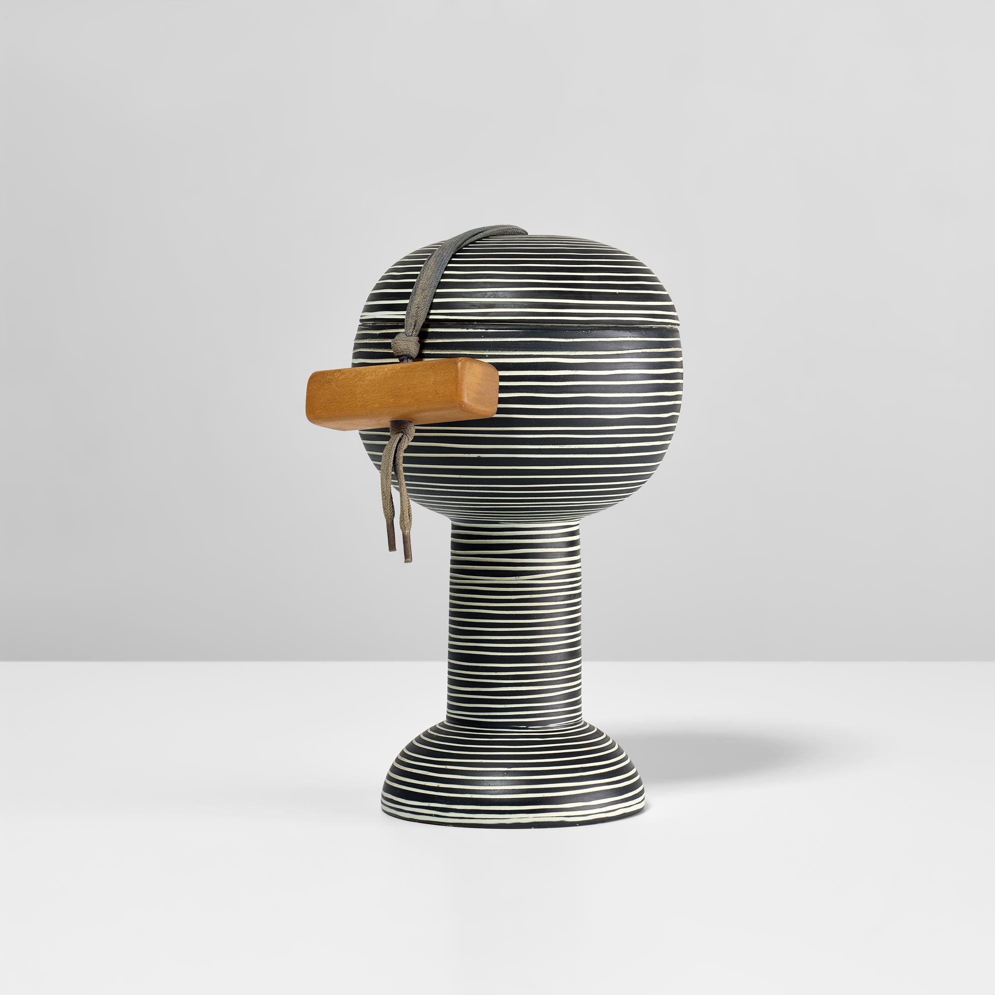 <p><strong>ETTORE SOTTSASS, JR. <em> </em></strong><em>Early and rare lidded jar</em>, 1959 </p>