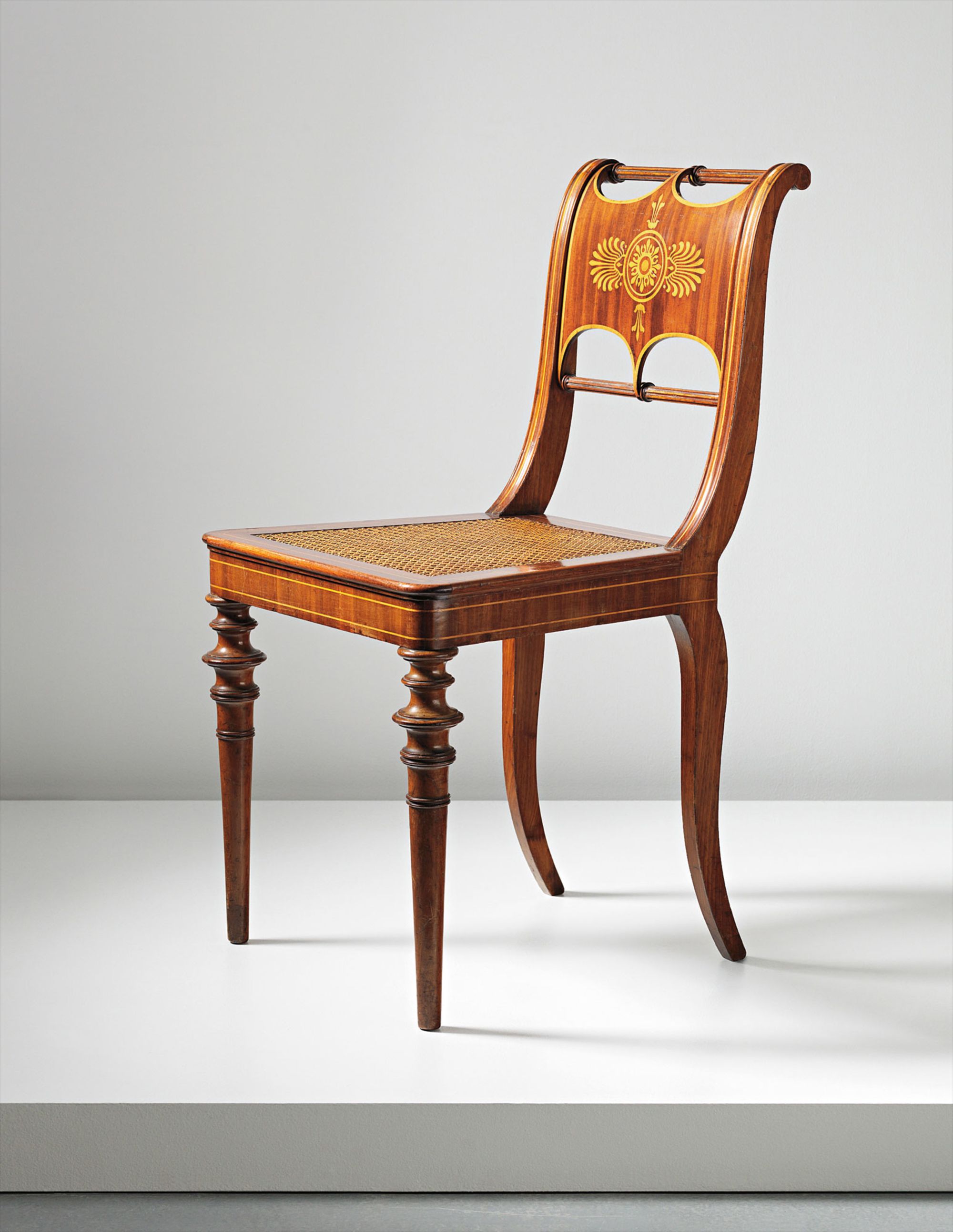 <b>KARL FRIEDRICH SCHINKEL</b> <i>Rare and important salon chair</i>, circa 1828-1830