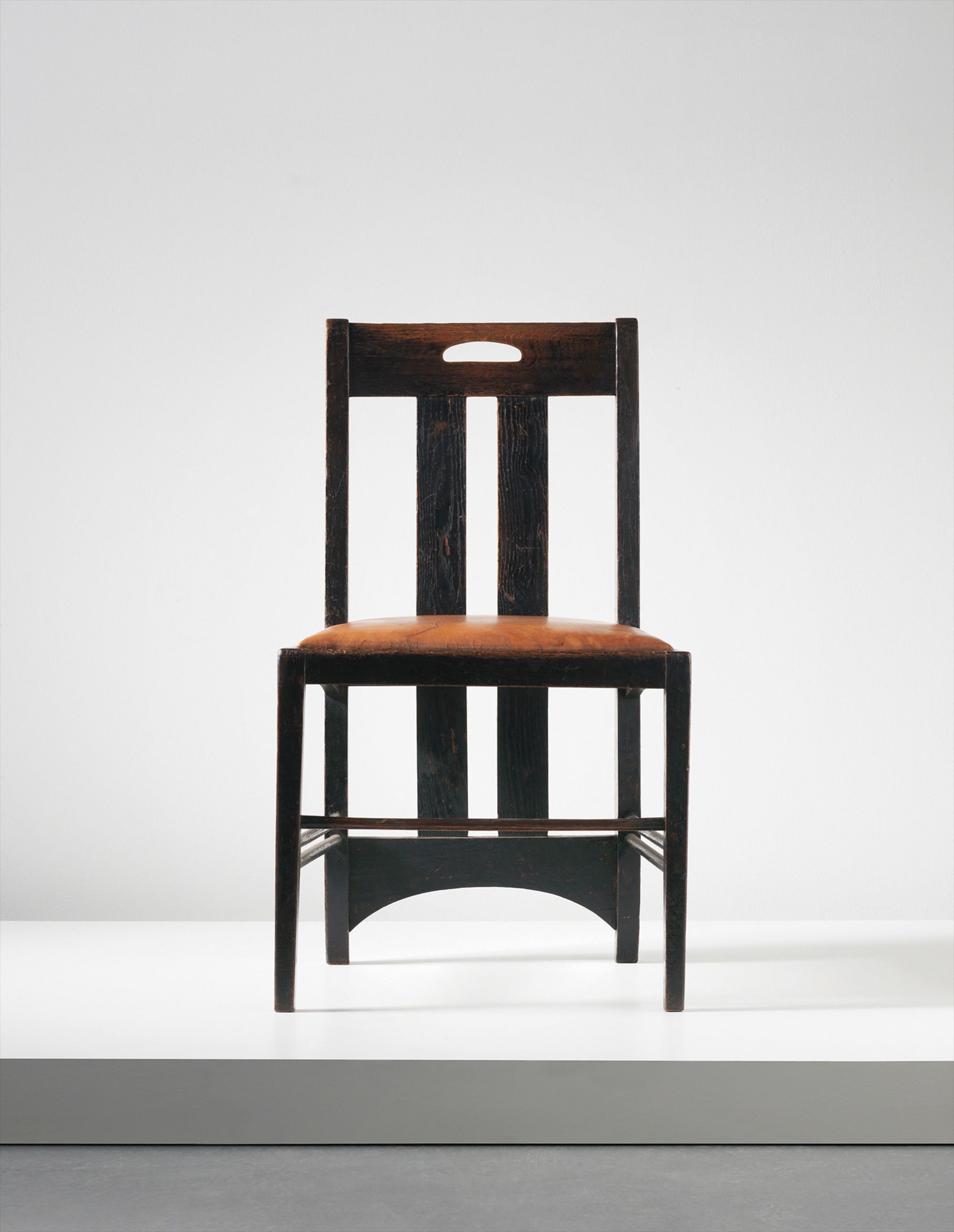 <b>CHARLES RENNIE MACKINTOSH</b> <i>Low chair, designed for the White Dining Room, Ingram Street Tea Rooms, Glasgow</i>, 1912