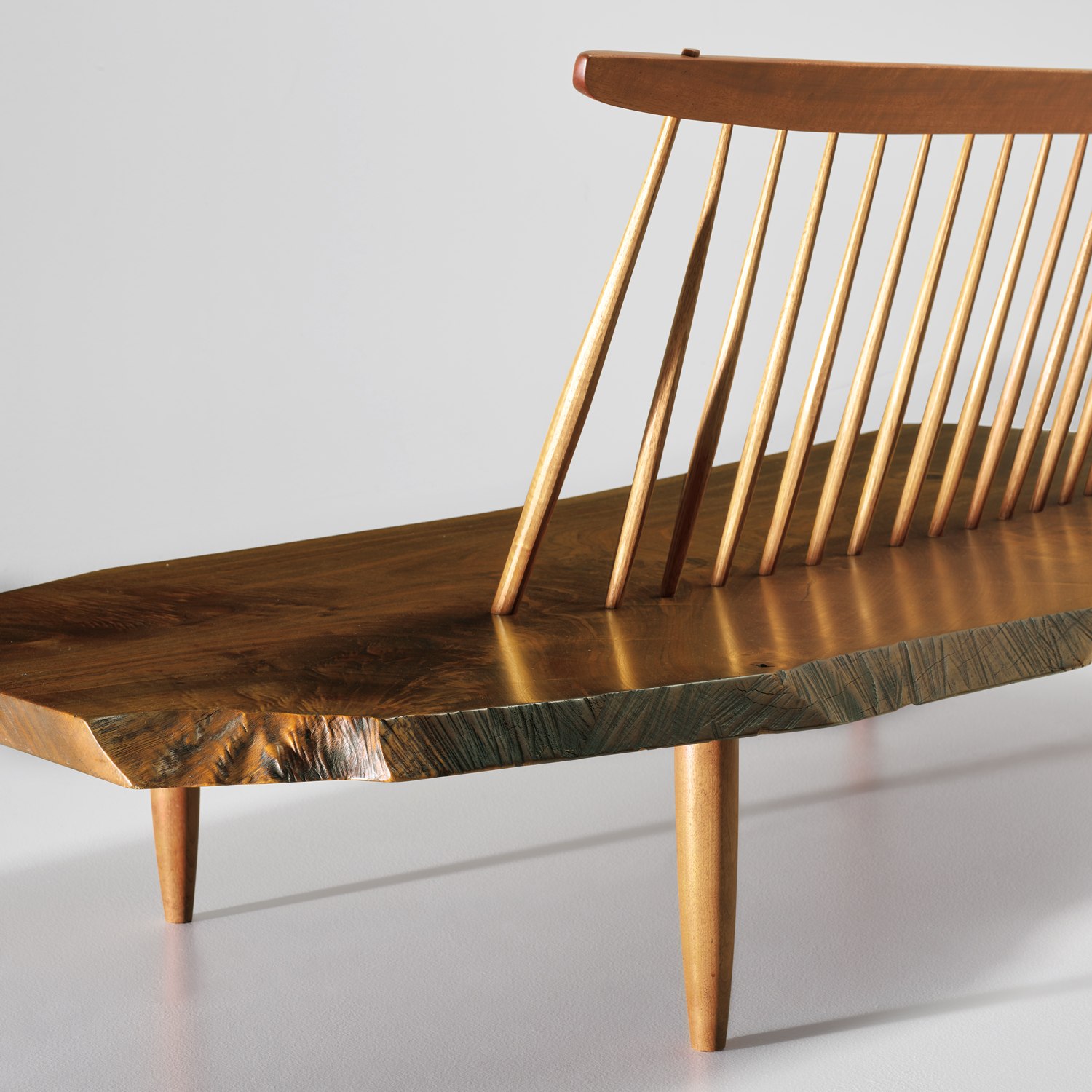<p><strong>GEORGE NAKASHIMA</strong> <em>'Conoid' bench</em>, 1966</p>