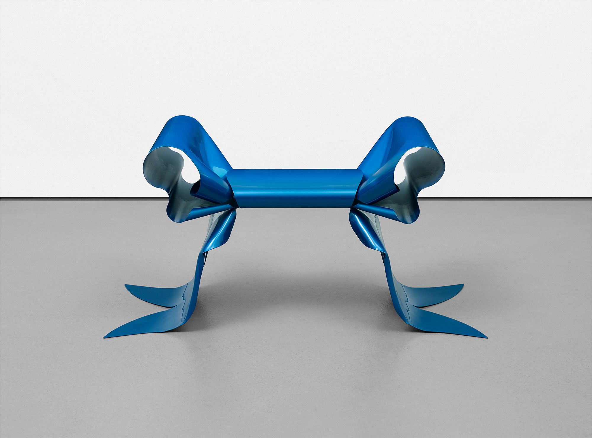 <b>MARIA PERGAY</b> <i>Blue 'Ribbon Pouf'</i>, 2007 – donated by Kenny Schachter and Johannes Huth