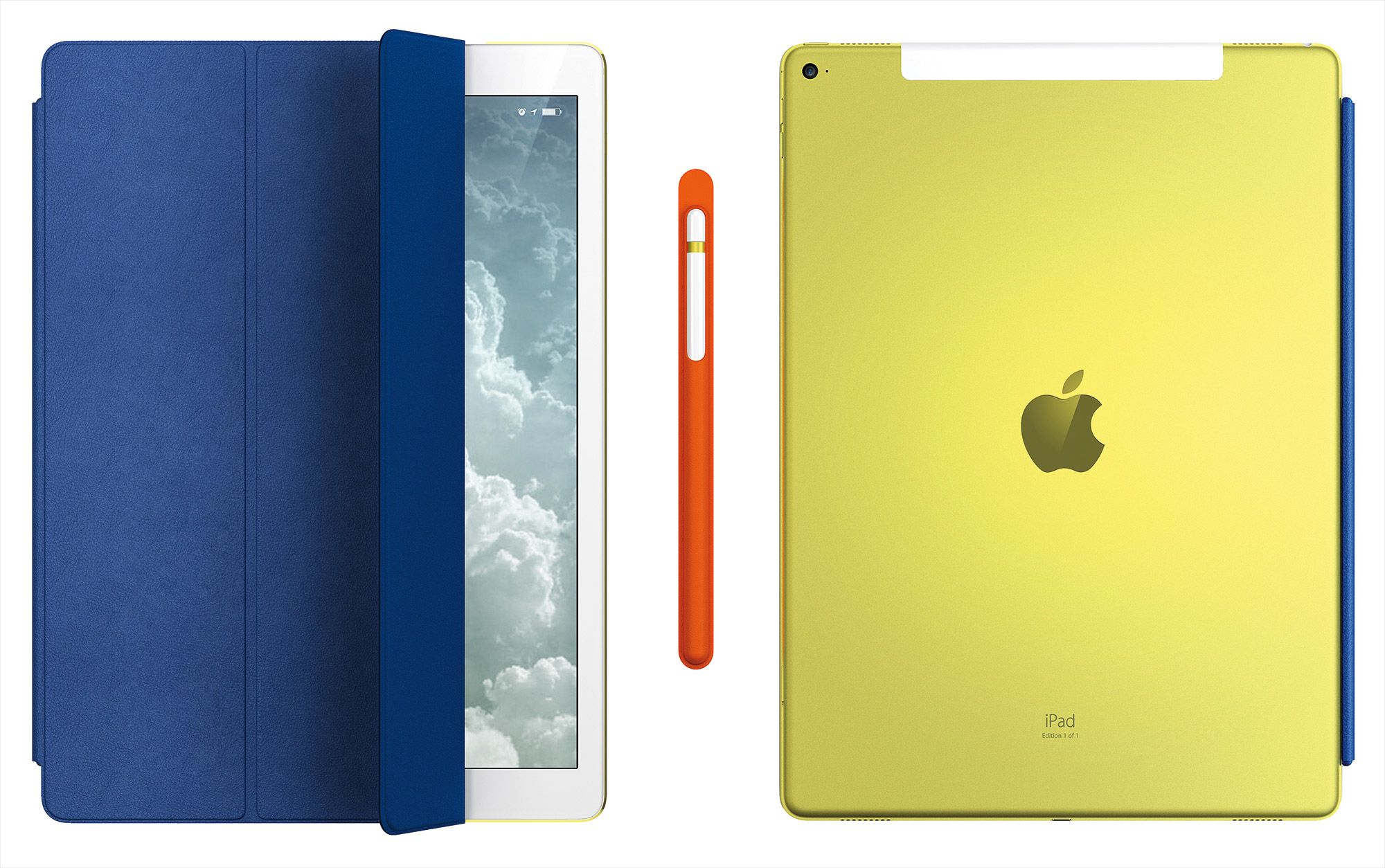 <b>APPLE INC.</b> <i>Unique iPad Pro, iPad Smart Cover, Apple Pencil and holder</i>, designed for the Time for Design benefit auction, 2016 - donated by the Apple Design Team