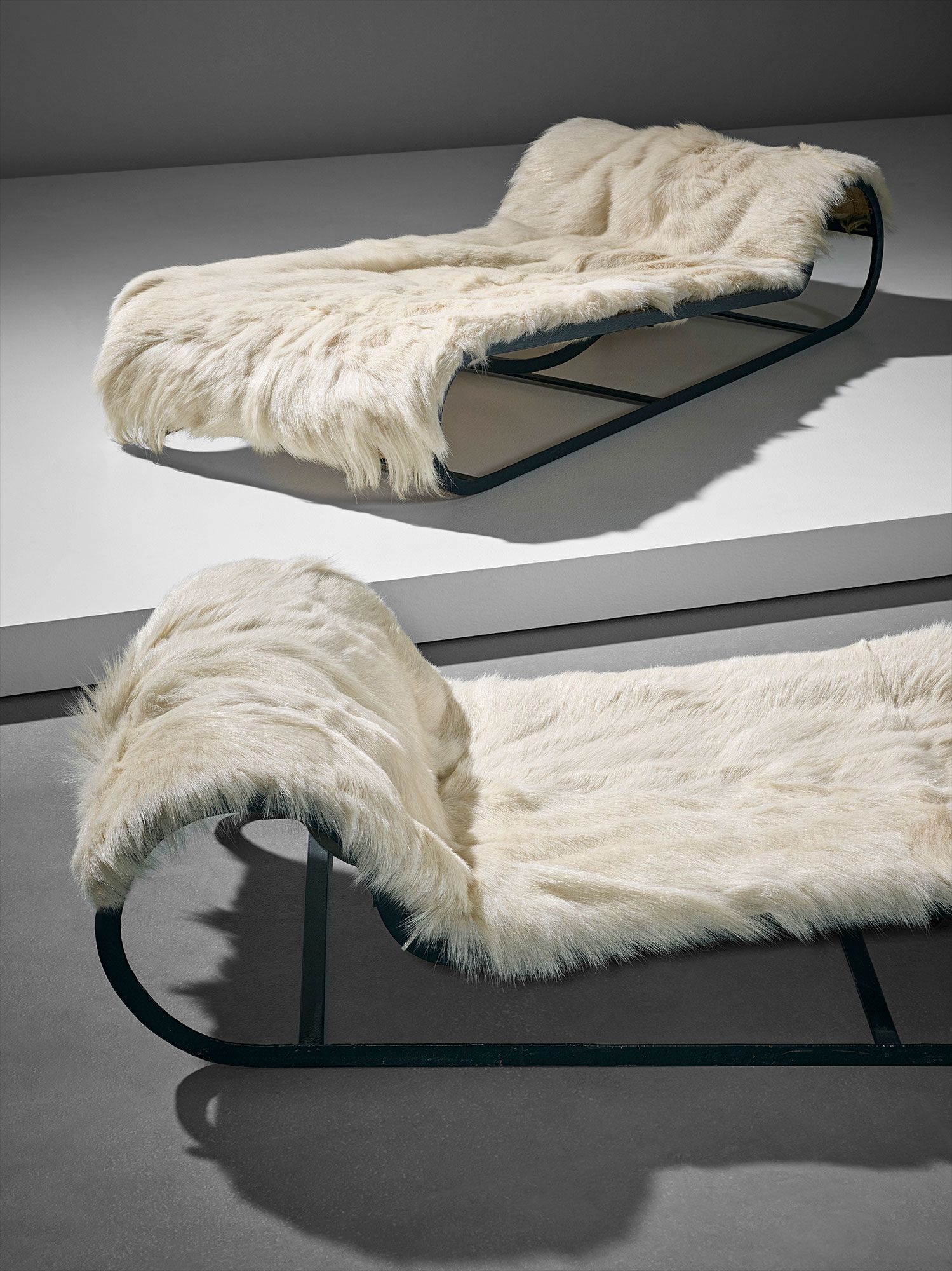 <b>JEAN ROY&#200;RE</b> Pair of rare chaise longues, circa 1937