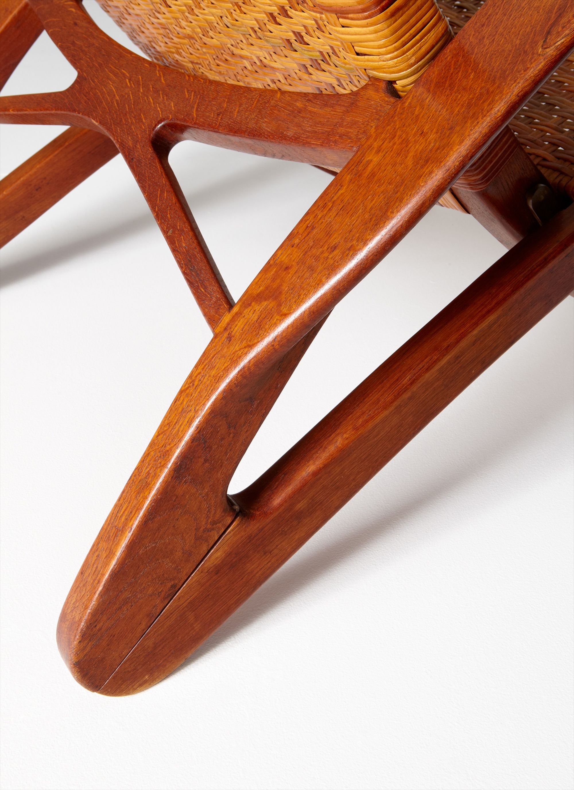 <b>HANS J. WEGNER</b> <i>Rare 'Dolphin' folding armchair, model no. JH510,</i> 1950
