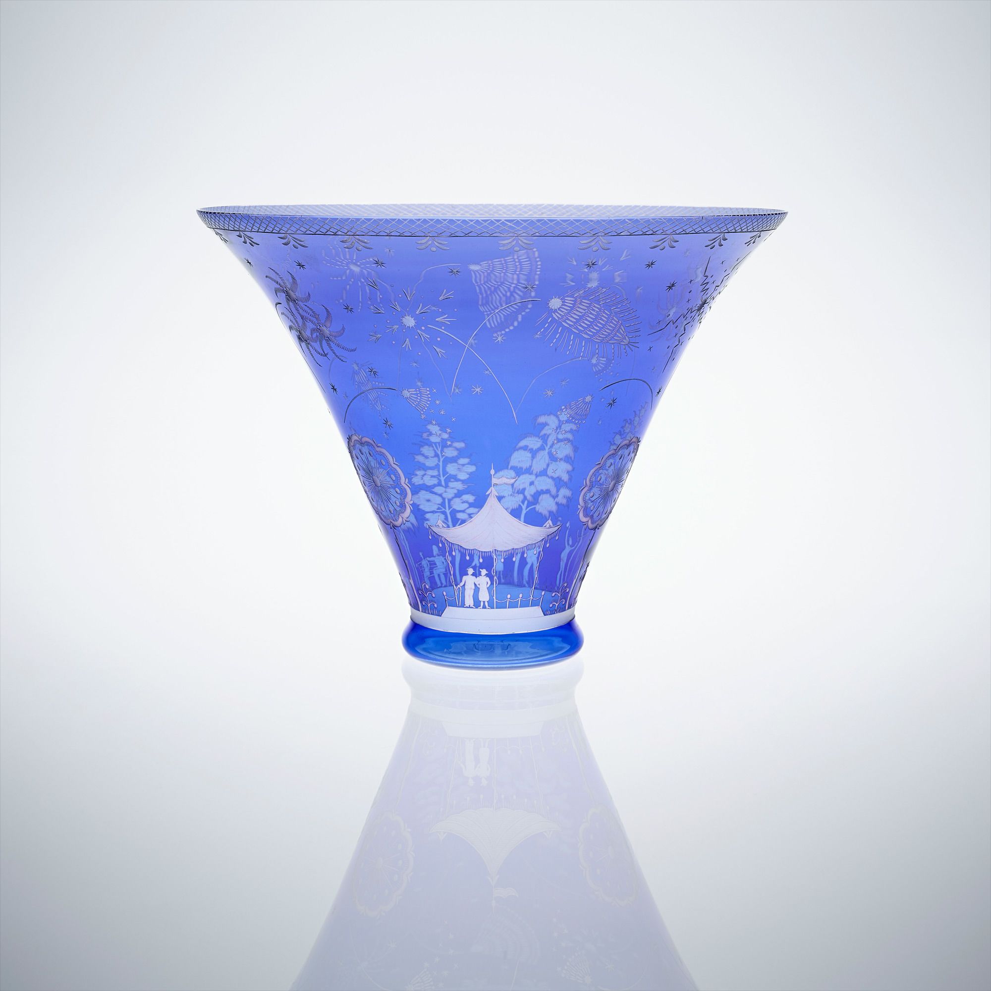 <b>EDWARD HALD</b> <i>Important 'Fyrverkerisk&#229;len' (Fireworks) vase, designed 1921</i>, executed 1945