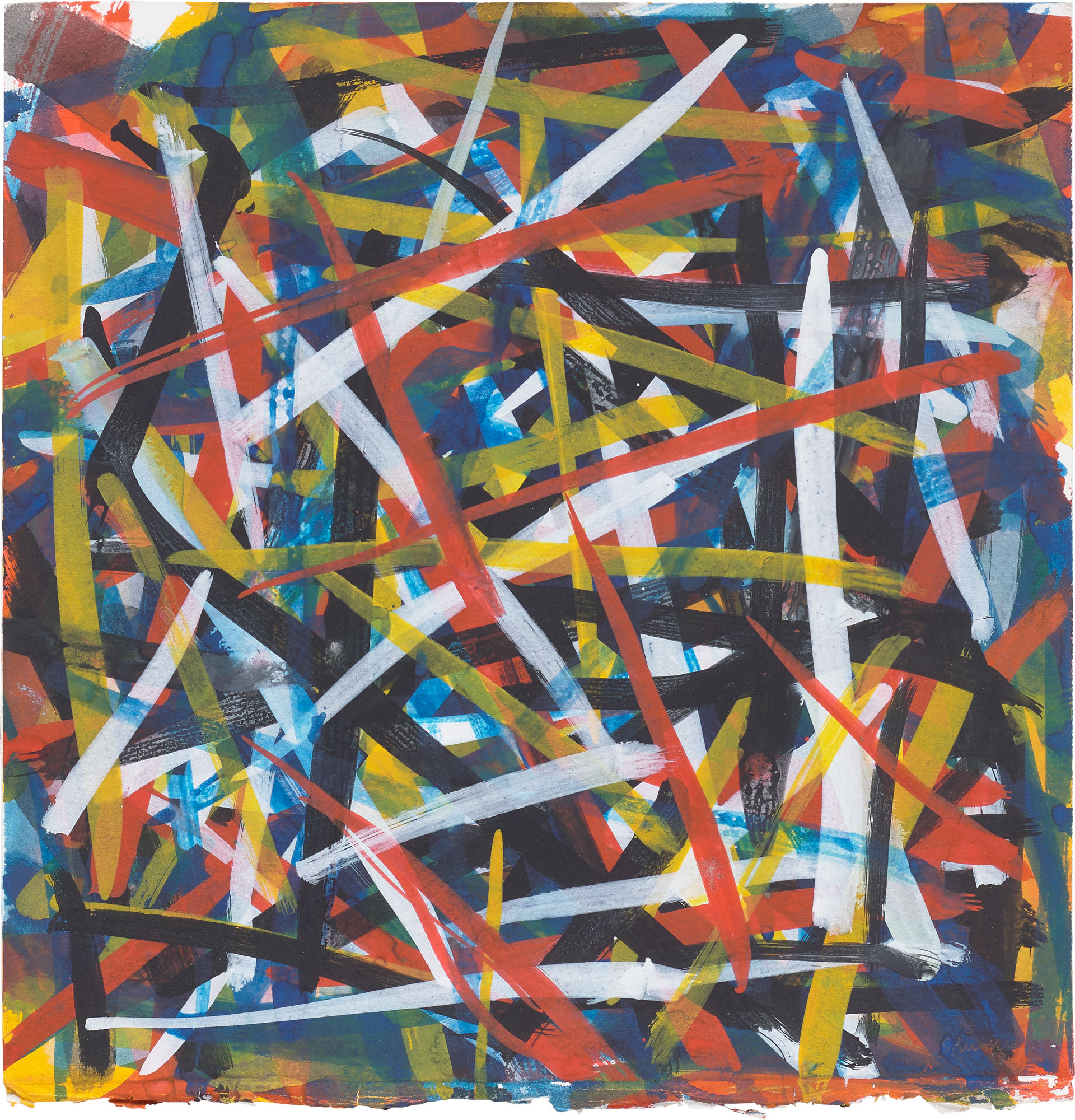 <p><strong>SOL LEWITT</strong>&nbsp;<em>Straight Brushstrokes in all Directions</em>, 1993</p>
