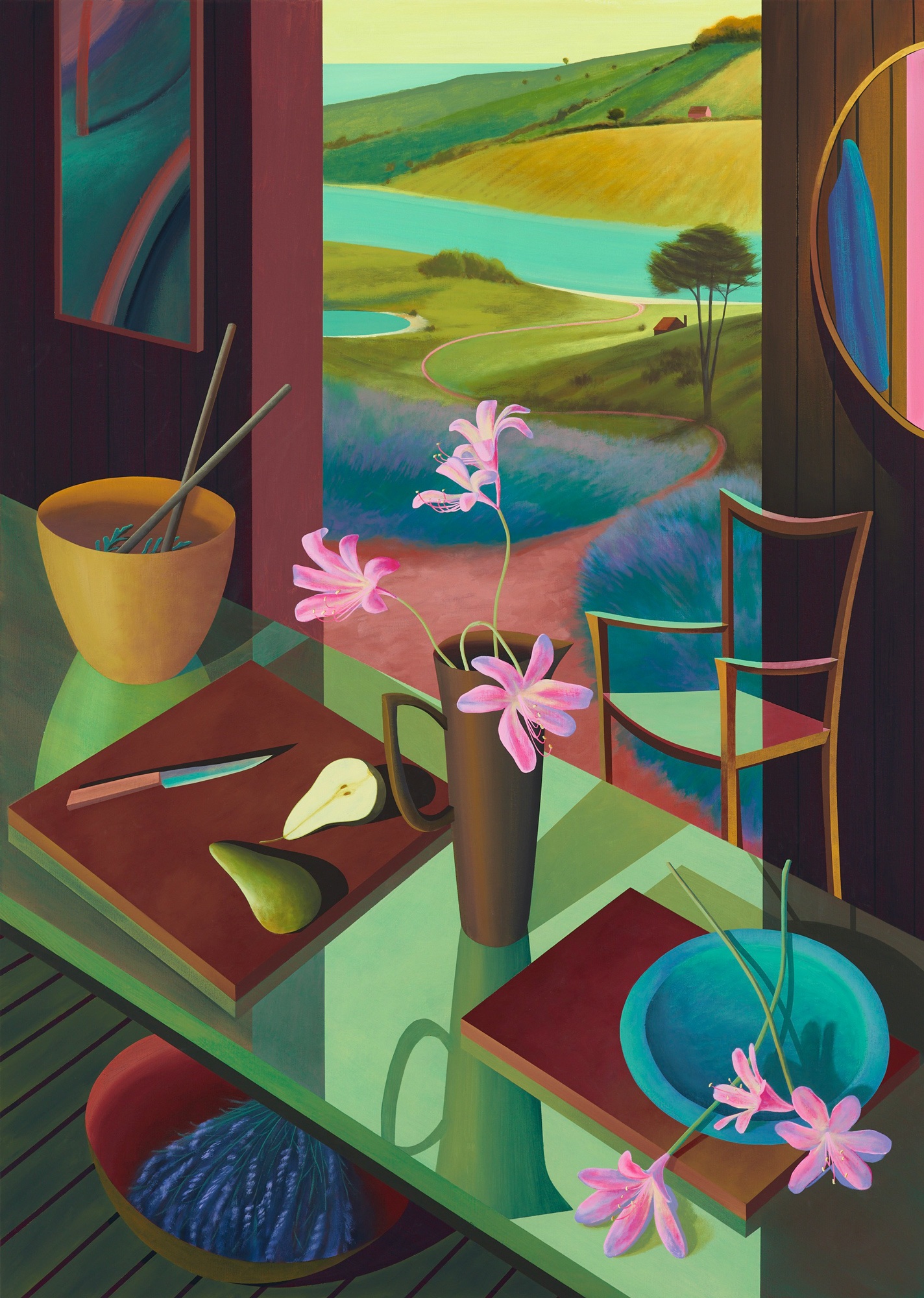 <p><strong>ALFIE CAINE</strong>&nbsp;<em>Pear and Lilies,&nbsp;</em>2022</p>
