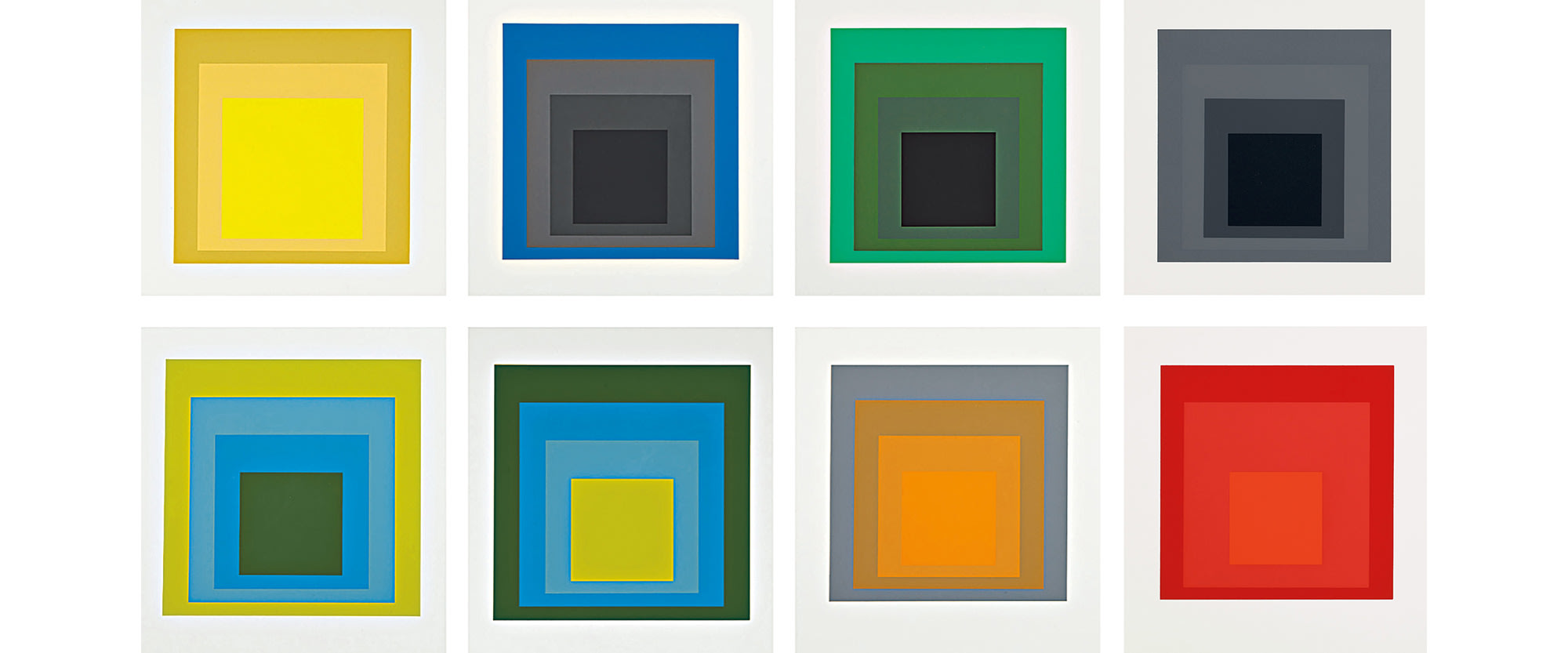 <p><strong> JOSEF ALBERS </strong><em>Formulation Articulation I & II</em>, 1972</p>