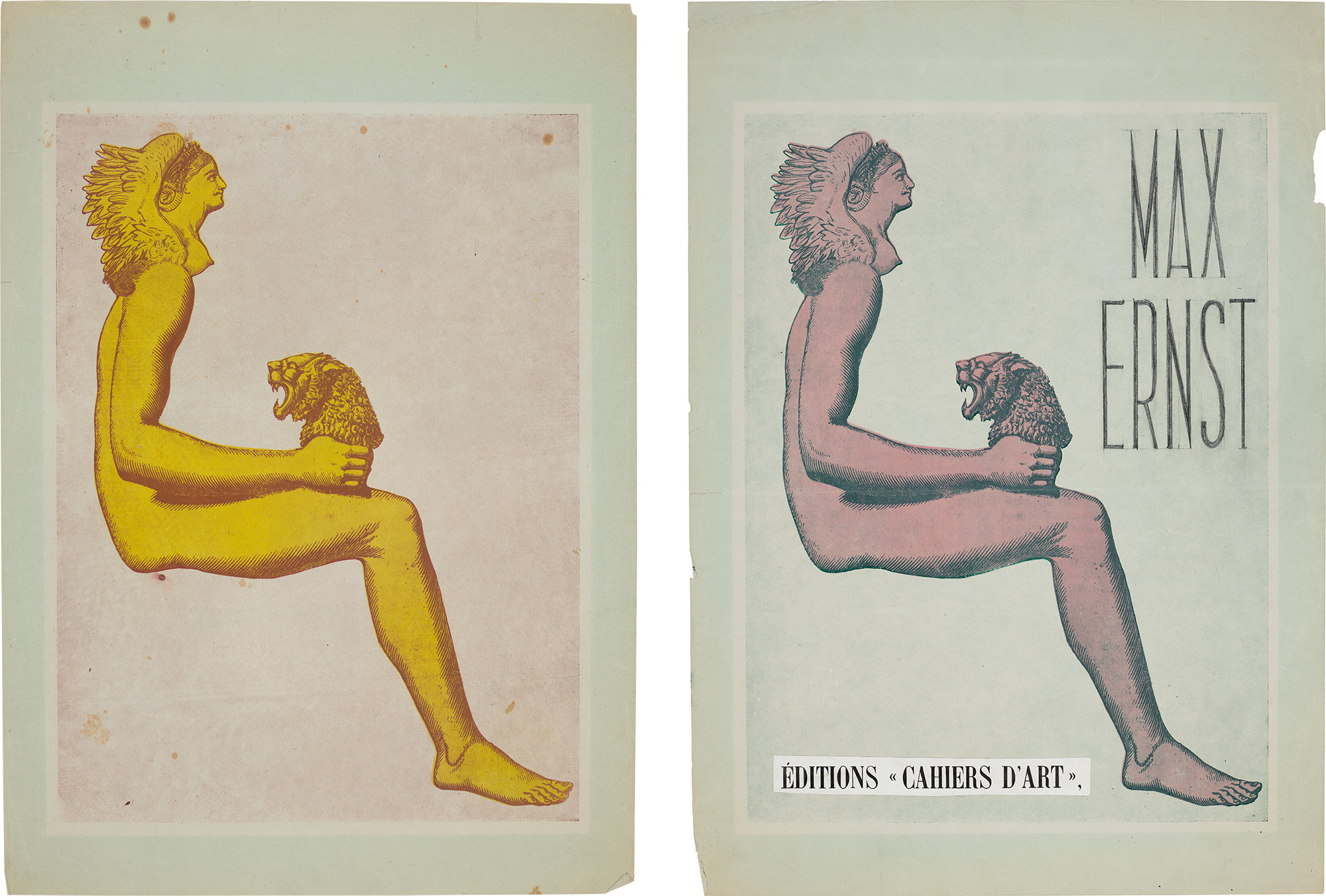 <p><strong>MAX ERNST</strong> <em>Cover design for &#39;Cahiers d&#39;Art 1937&#39; (A l&#39;int&eacute;rieur de la vue 26)</em>, 1937</p>
