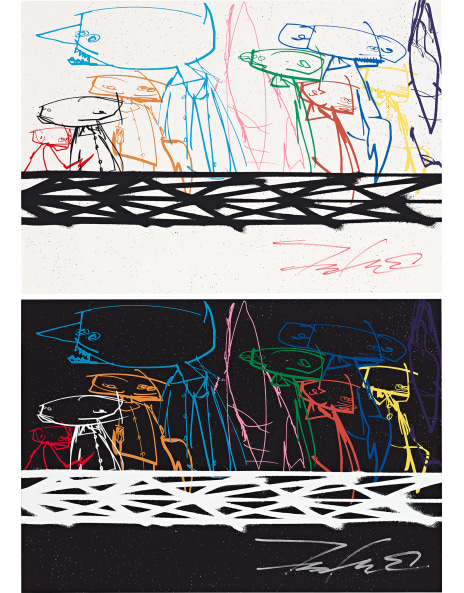 Futura 2000 「IN CONVERSATION 2020」ポスター額付 Futura: Works for Sale, Upcoming Auctions & Past Results