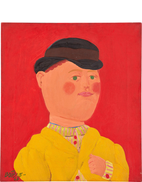 Self Portrait as Velasquez - Fernando Botero's Contemporary Oil Painting  for Sale