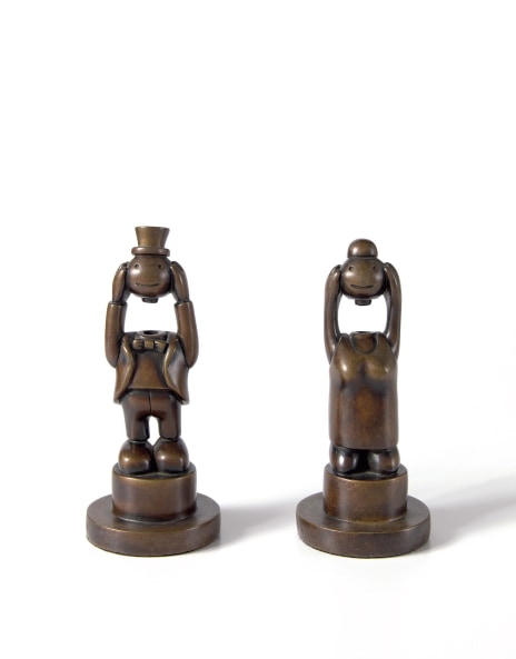 Tom Otterness - The Rich Visionaries pair (A and B)