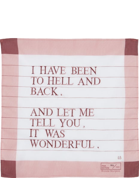 Louise Bourgeois. I Have Been to Hell and Back