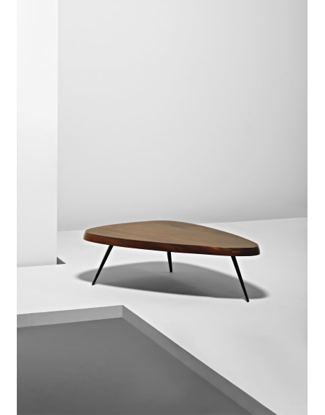 Charlotte Perriand free form wooden coffee table