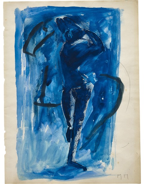 Marino Marini、personnages~temps 3、希少画集画 Marino Marini、personnages~temps 3、希少画集画