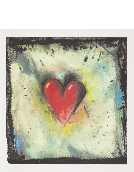 Jim Dine - The Black and Red Heart for Sale