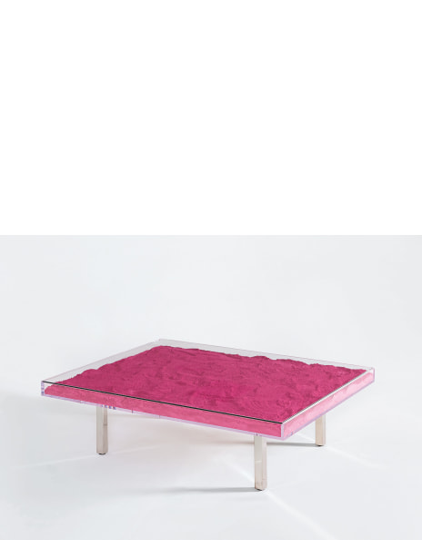 Yves Klein Works For Upcoming, Yves Klein Coffee Table Pink
