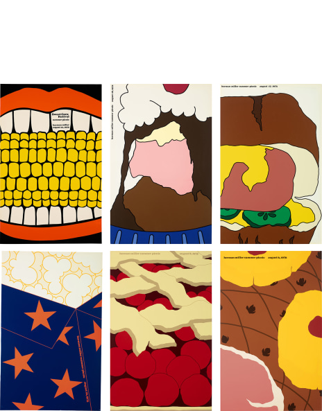 値下げ HERMAN MILLER Stephen Frykholm 直筆サイン 347: STEPHEN FRYKHOLM, Herman Miller Rainbow posters, set of