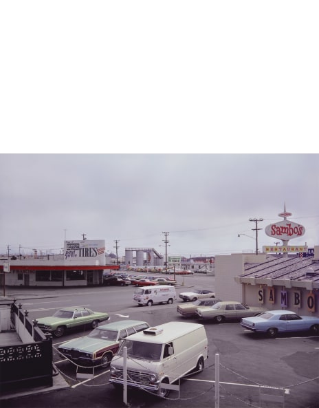 Stephen Shore. Beverly Boulevard and La Brea Avenue, Los Angeles,  California, June 21, 1975. 1975