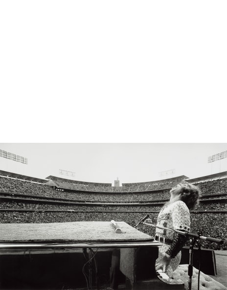 Elton John at Dodger Stadium by Terry O'Neill for Sale