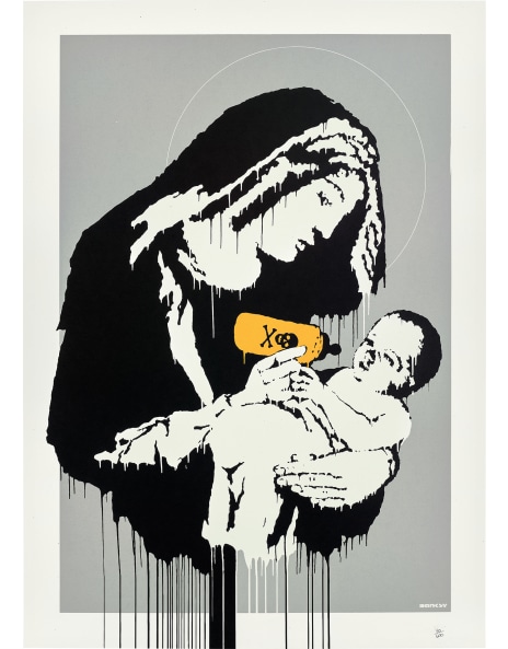 Amazon.com: Banksy Ozones Angel Graffiti Banksy Print Bansky