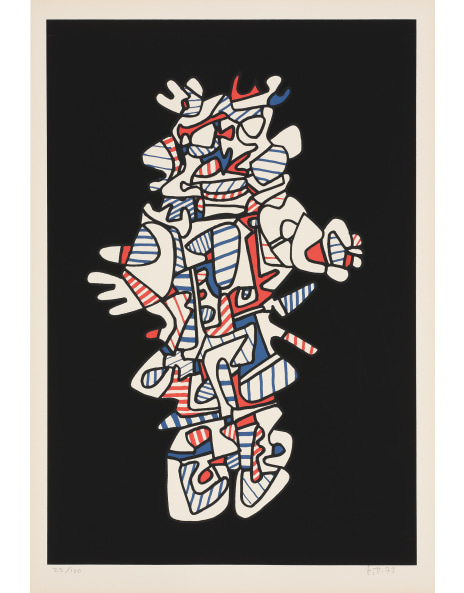 Jean Dubuffet、LE SOUPER RICHE、画集画、新品額装付 Jean Dubuffet - 20th Century & Cont Lot 10 November 2018