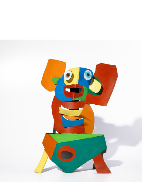 Karel Appel、Nu bleu、希少画集画、新品額装付 Karel Appel, lithograph in colours, 1958. Signed and
