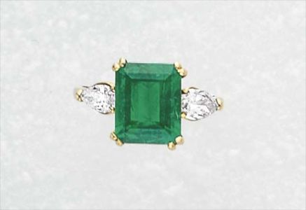 Chaumet Emerald and Diamond Ring