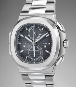 Patek nautilus dual on sale time